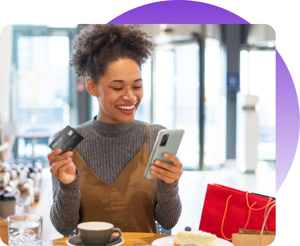 Lady on phone