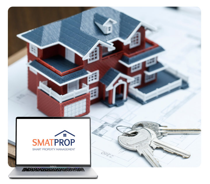Keys to a residential house managed with SmatProp